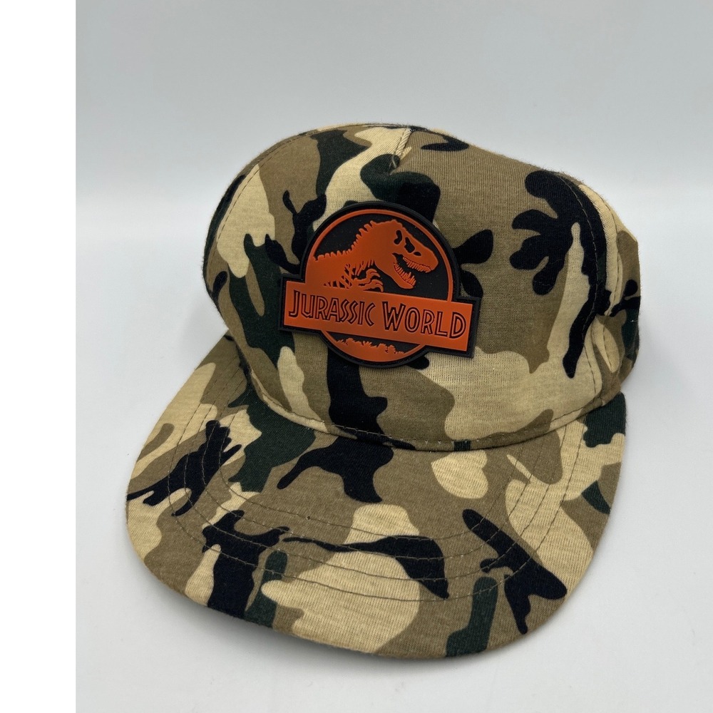 Jurassic World Kids Camouflage Snapback Hat Camo‎ Dinosaur Logo Cap
